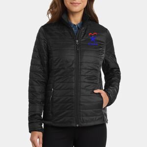 Ladies Packable Puffy Jacket Thumbnail