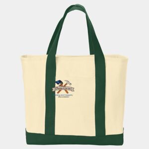 Ideal Twill Two Tone Shopping Tote Thumbnail