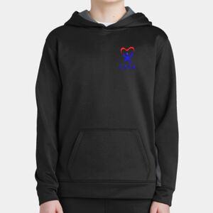 Youth Sport Wick ® Fleece Colorblock Hooded Pullover Thumbnail