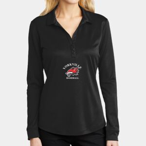 ® Ladies Silk Touch ™ Performance Long Sleeve Polo Thumbnail
